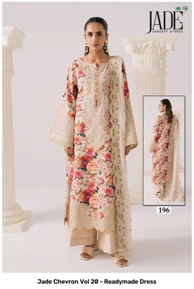 Jade Chevron Vol 20 - Readymade Dress — Pure Heavy Cotton Printed, Pakistani Readymade Suits, Jade Concept Store wholesale from Surat — view 6