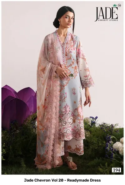Jade Chevron Vol 20 - Readymade Dress — Pure Heavy Cotton Printed, Pakistani Readymade Suits, Jade Concept Store wholesale from Surat — view 7