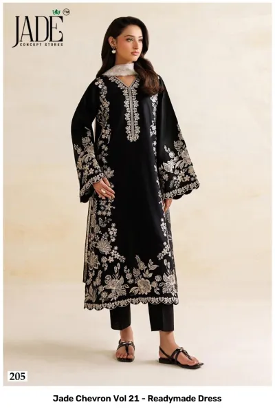 Jade Chevron Vol 21 - Readymade Dress — Pure Heavy Cotton Printed, Pakistani Readymade Suits, Jade Concept Store wholesale from Surat — view 5