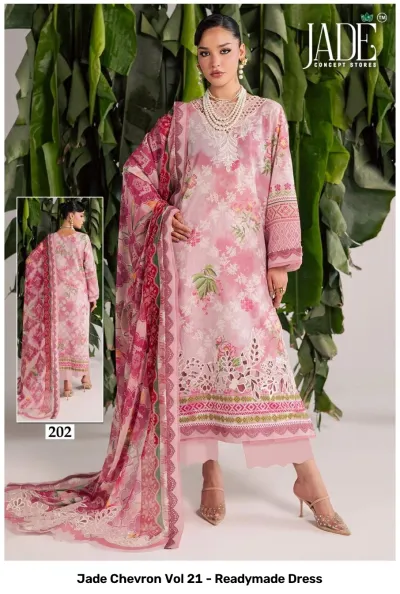Jade Chevron Vol 21 - Readymade Dress — Pure Heavy Cotton Printed, Pakistani Readymade Suits, Jade Concept Store wholesale from Surat — view 7