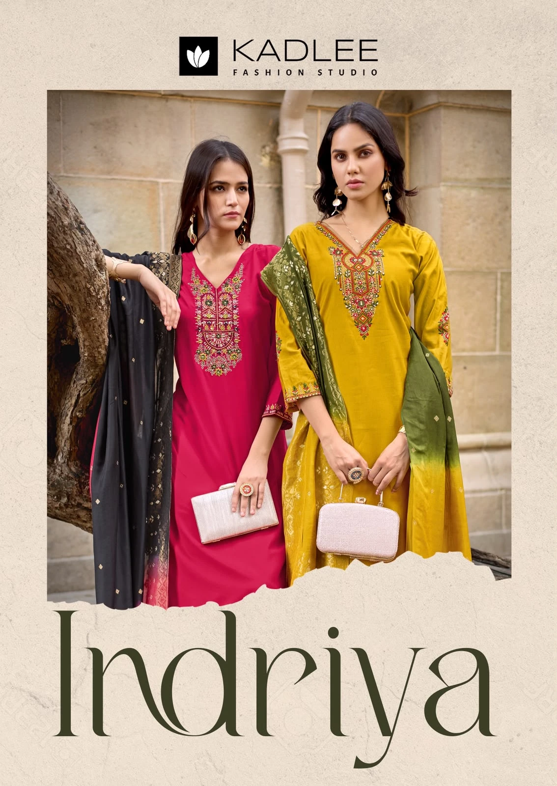 Kadlee Indriya — Stitched Suits, Kadlee wholesale from Surat — view 1