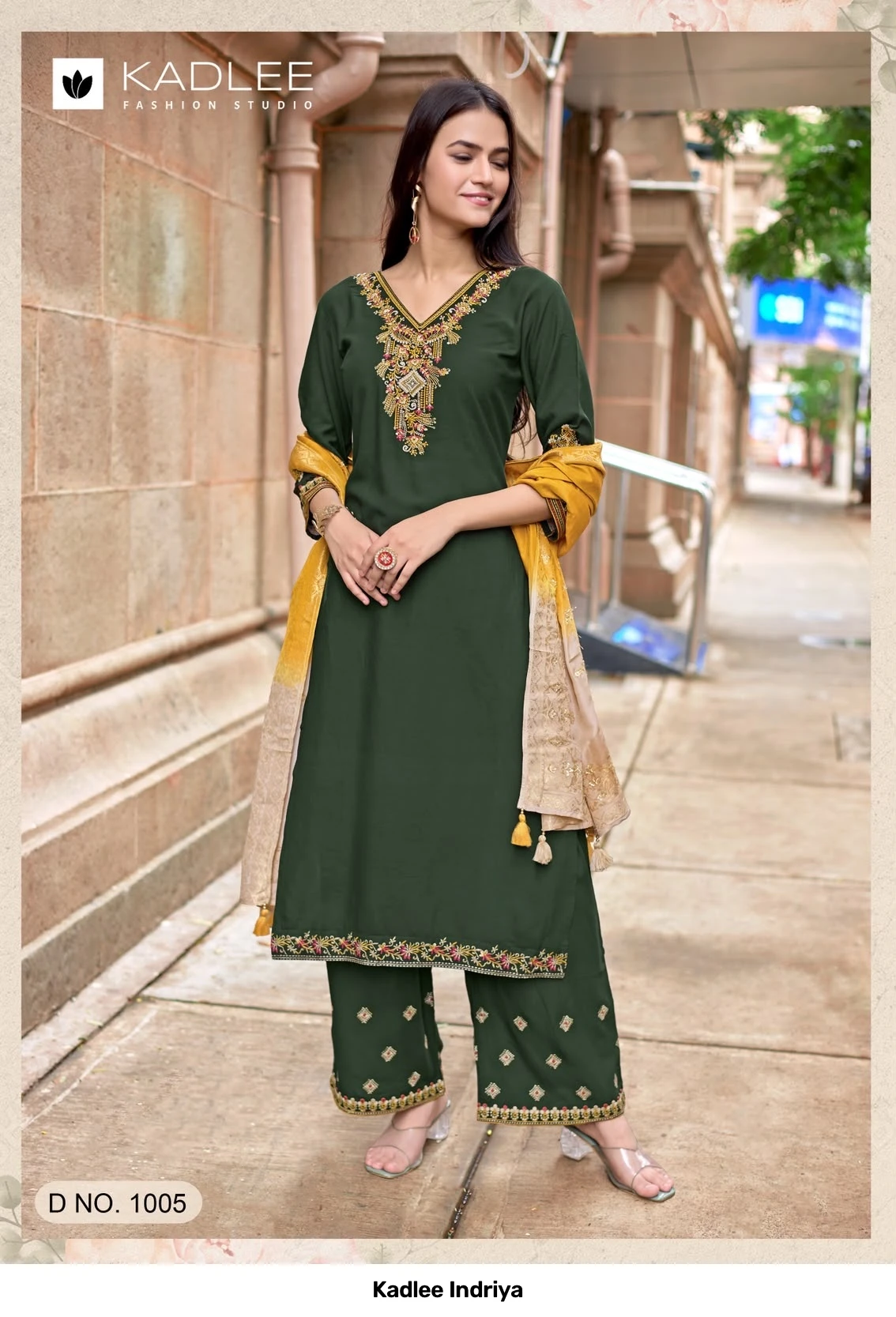 Kadlee Indriya — Stitched Suits, Kadlee wholesale from Surat - Gallery Image 2