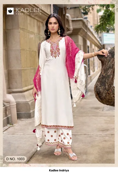 Kadlee Indriya — Stitched Suits, Kadlee wholesale from Surat — view 3