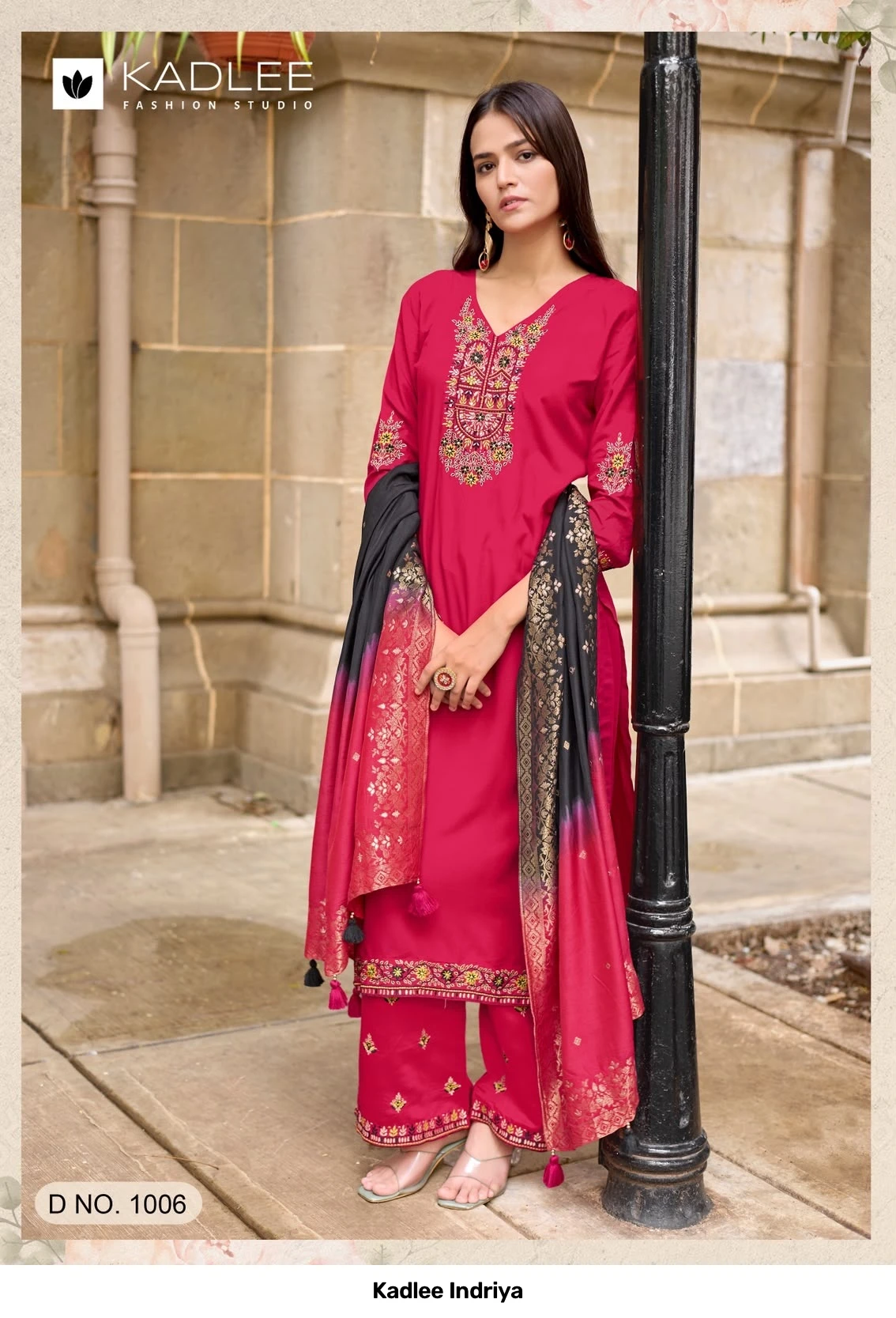 Kadlee Indriya — Stitched Suits, Kadlee wholesale from Surat - Gallery Image 4
