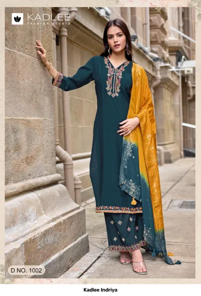 Kadlee Indriya — Stitched Suits, Kadlee wholesale from Surat — view 6
