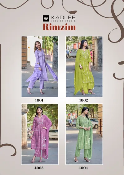 Kadlee Rimzim — Rayon Print, Stitched Suits, Kadlee wholesale from Surat — view 6