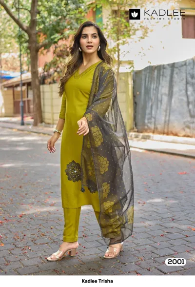 Kadlee Trisha — Stitched Suits, Kadlee wholesale from Surat — view 2