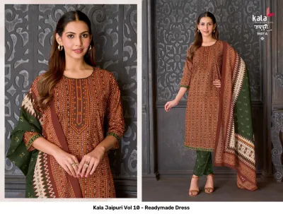 Kala Jaipuri Vol 10 - Readymade Dress — Stitched Suits, Kala wholesale from Surat — view 9