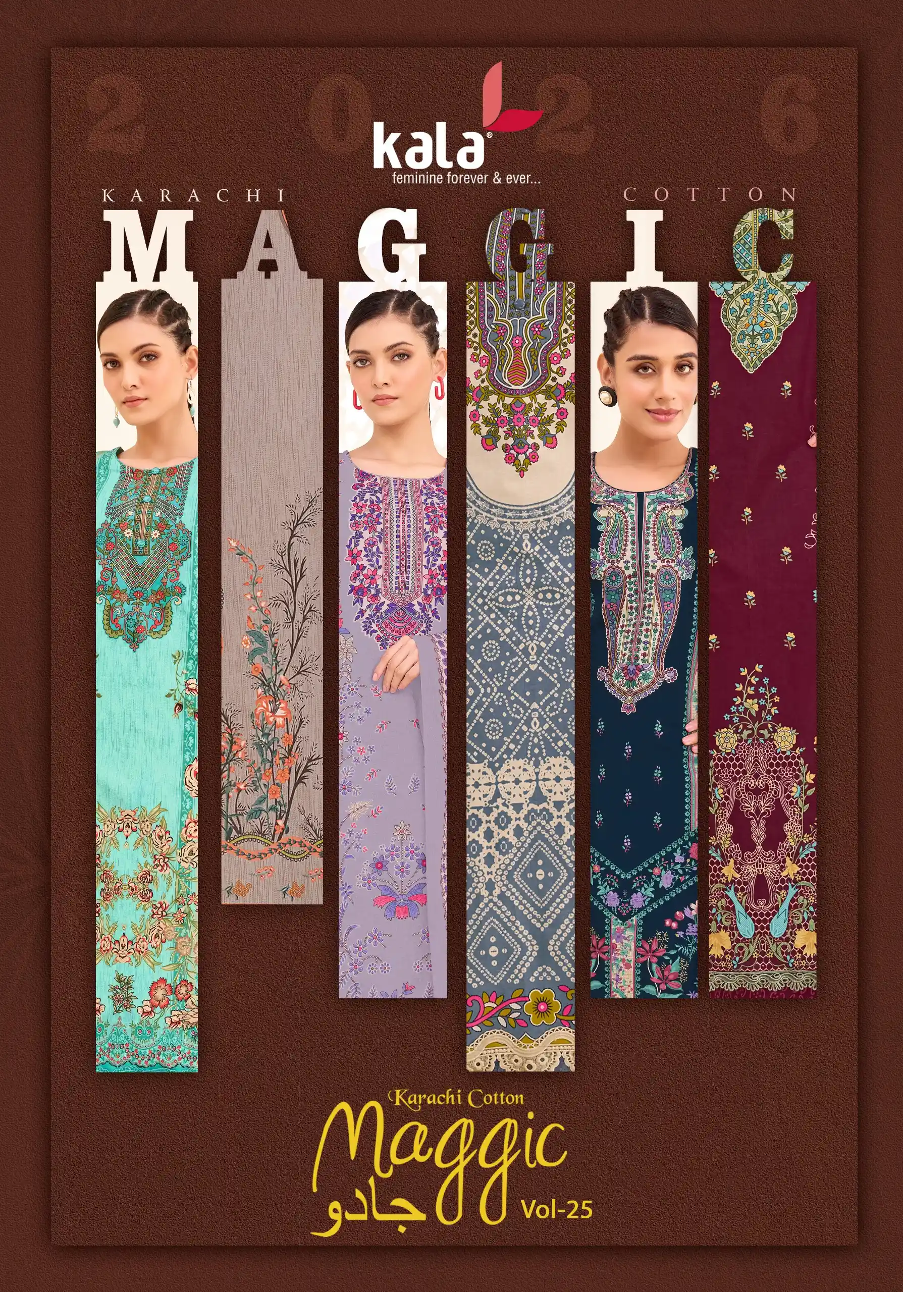 Kala Maggic Vol 25 — Pure Cotton Printed, Unstitched Dress Materials, Kala wholesale from Surat — view 1