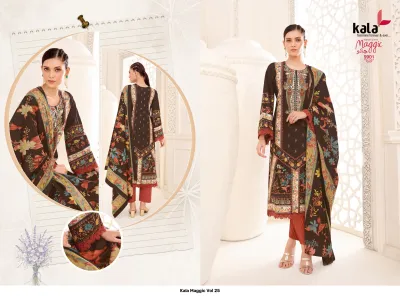 Kala Maggic Vol 25 — Pure Cotton Printed, Unstitched Dress Materials, Kala wholesale from Surat — view 3