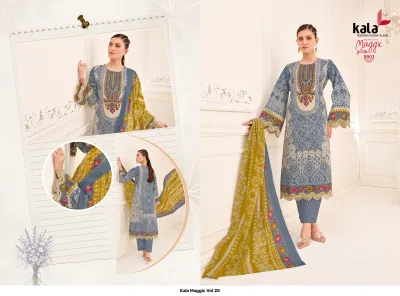 Kala Maggic Vol 25 — Pure Cotton Printed, Unstitched Dress Materials, Kala wholesale from Surat — view 5