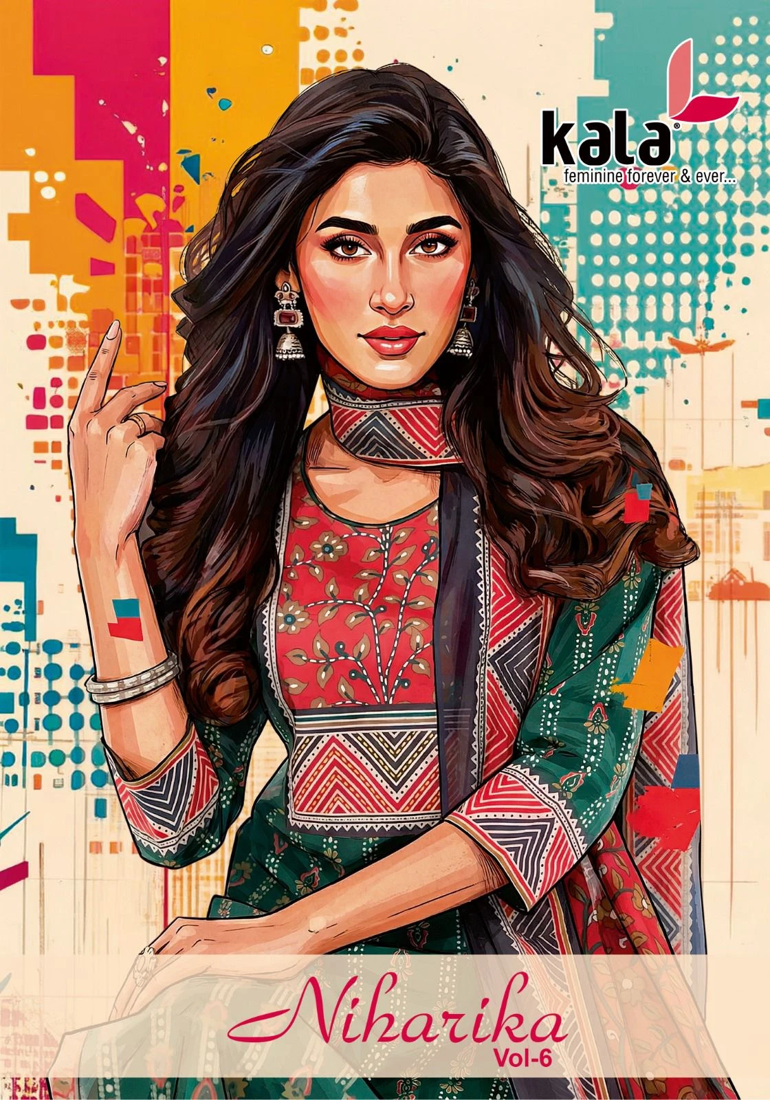 Kala Niharika Vol 6 - Readymade Dress — Stitched Suits, Kala wholesale from Surat — view 1
