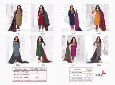 Kala Niharika Vol 6 - Readymade Dress — Stitched Suits, Kala wholesale from Surat — view 10