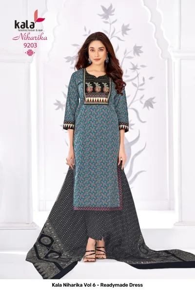 Kala Niharika Vol 6 - Readymade Dress — Stitched Suits, Kala wholesale from Surat — view 4