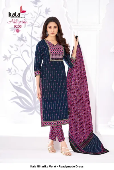 Kala Niharika Vol 6 - Readymade Dress — Stitched Suits, Kala wholesale from Surat — view 6