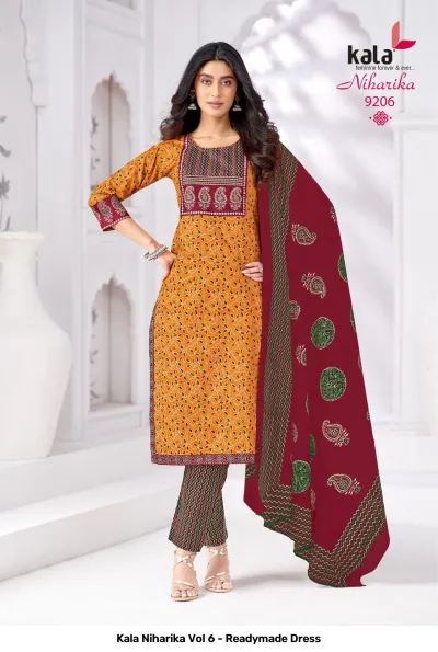 Kala Niharika Vol 6 - Readymade Dress — Stitched Suits, Kala wholesale from Surat — view 7