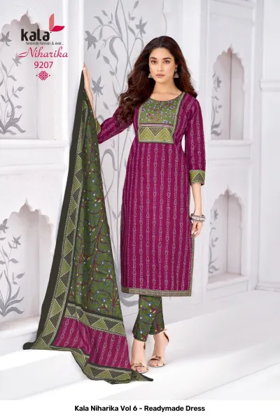 Kala Niharika Vol 6 - Readymade Dress — Stitched Suits, Kala wholesale from Surat — view 8