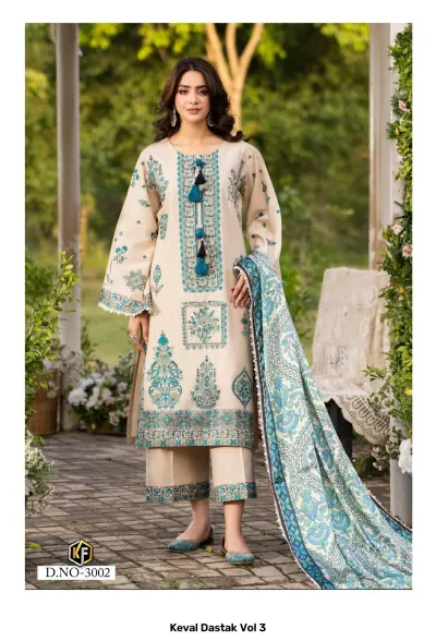 Keval Dastak Vol 3 — Karachi Pattern Dress, Keval Fab wholesale from Surat — view 3