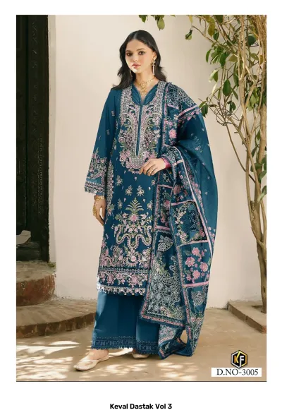 Keval Dastak Vol 3 — Karachi Pattern Dress, Keval Fab wholesale from Surat — view 5