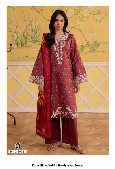 Keval Elaya Vol 4 - Readymade Dress — Pure Heavy Cotton Printed, Pakistani Readymade Suits, Keval Fab wholesale from Surat — view 2