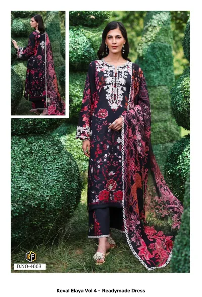 Keval Elaya Vol 4 - Readymade Dress — Pure Heavy Cotton Printed, Pakistani Readymade Suits, Keval Fab wholesale from Surat — view 4