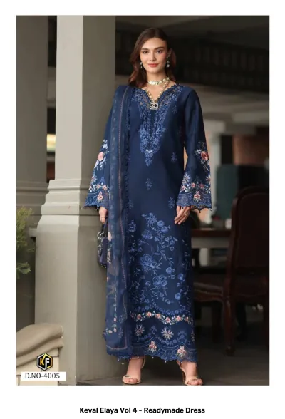 Keval Elaya Vol 4 - Readymade Dress — Pure Heavy Cotton Printed, Pakistani Readymade Suits, Keval Fab wholesale from Surat — view 6
