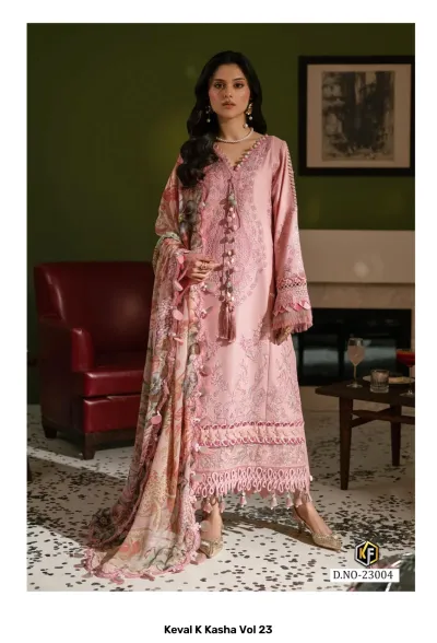Keval K Kasha Vol 23 — Heavy Cotton Printed, Karachi Pattern Dress, Keval wholesale from Surat — view 2
