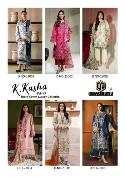 Keval K Kasha Vol 23 — Heavy Cotton Printed, Karachi Pattern Dress, Keval wholesale from Surat — view 8