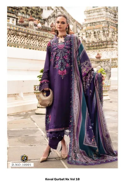 Keval Qurbat Nx Vol 10 — Heavy Cotton Printed, Karachi Pattern Dress, Keval Fab wholesale from Surat — view 2