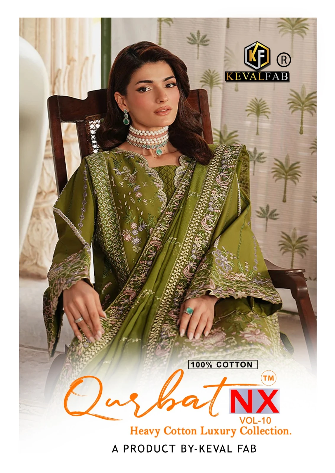 Keval Qurbat Nx Vol 10 - Readymade Dress — Heavy Cotton Printed, Pakistani Readymade Suits, Keval Fab wholesale from Surat — view 1