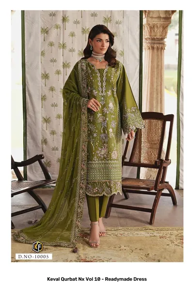 Keval Qurbat Nx Vol 10 - Readymade Dress — Heavy Cotton Printed, Pakistani Readymade Suits, Keval Fab wholesale from Surat — view 4