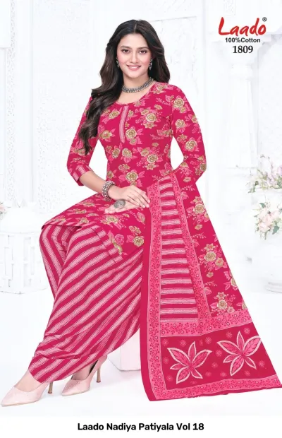 Laado Nadiya Patiyala Vol 18 — Unstitched Dress Materials, Laado wholesale from Surat — view 10