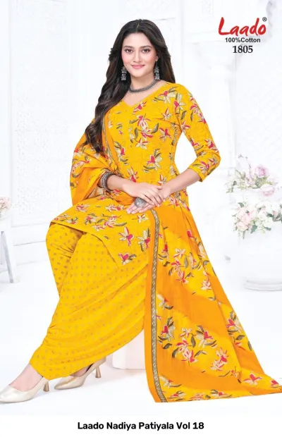 Laado Nadiya Patiyala Vol 18 — Unstitched Dress Materials, Laado wholesale from Surat — view 12
