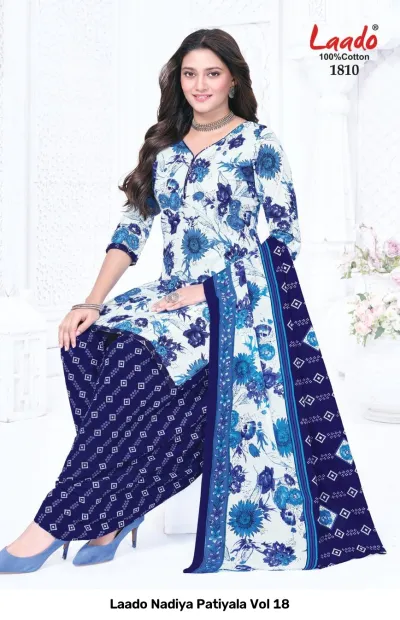 Laado Nadiya Patiyala Vol 18 — Unstitched Dress Materials, Laado wholesale from Surat — view 2