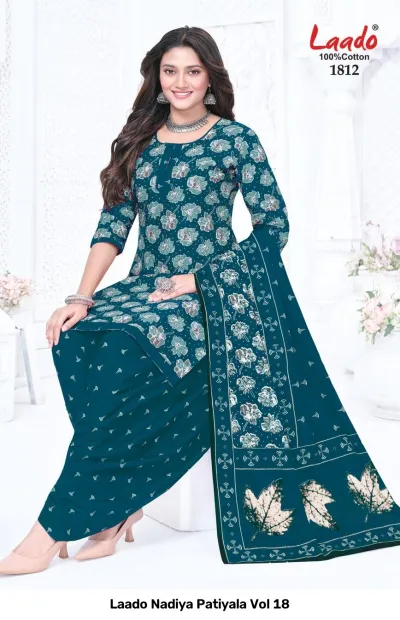 Laado Nadiya Patiyala Vol 18 — Unstitched Dress Materials, Laado wholesale from Surat — view 3