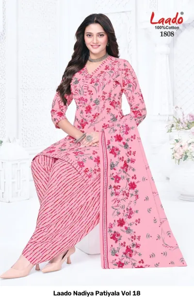 Laado Nadiya Patiyala Vol 18 — Unstitched Dress Materials, Laado wholesale from Surat — view 5