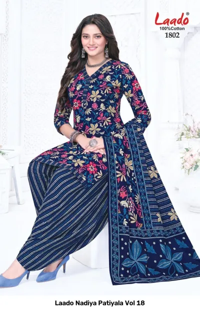 Laado Nadiya Patiyala Vol 18 — Unstitched Dress Materials, Laado wholesale from Surat — view 6