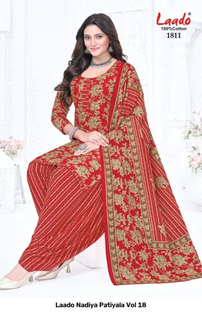 Laado Nadiya Patiyala Vol 18 — Unstitched Dress Materials, Laado wholesale from Surat — view 8