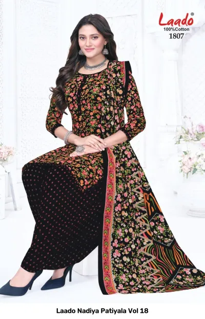 Laado Nadiya Patiyala Vol 18 — Unstitched Dress Materials, Laado wholesale from Surat — view 9
