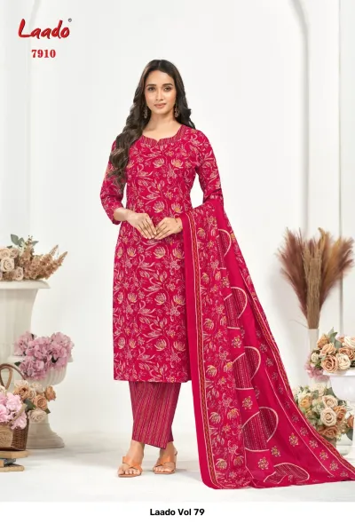 Laado Vol 79 — Pure Cotton Printed, Unstitched Dress Materials, Laado wholesale from Surat — view 10