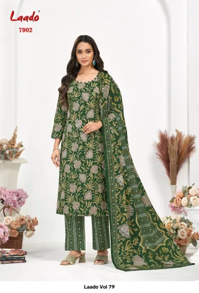 Laado Vol 79 — Pure Cotton Printed, Unstitched Dress Materials, Laado wholesale from Surat — view 12