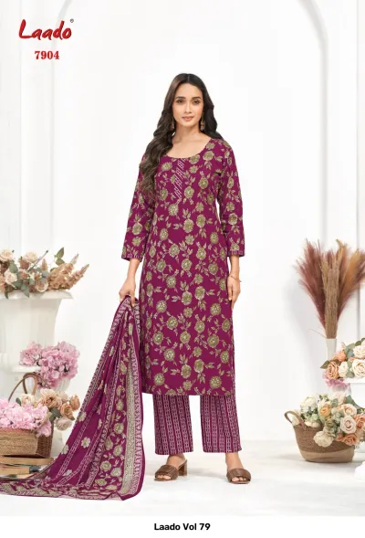 Laado Vol 79 — Pure Cotton Printed, Unstitched Dress Materials, Laado wholesale from Surat — view 9