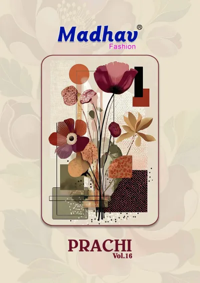 Madhav Prachi Vol 16 — Unstitched Dress Materials, Madhav Fashion wholesale from Surat — view 1