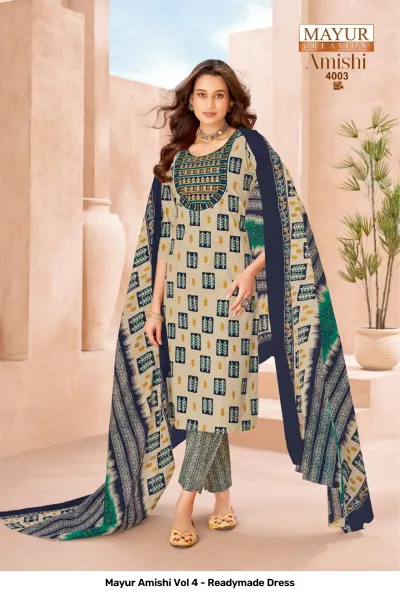 Mayur Amishi Vol 4 - Readymade Dress — Stitched Suits, Mayur Creation wholesale from Surat — view 3