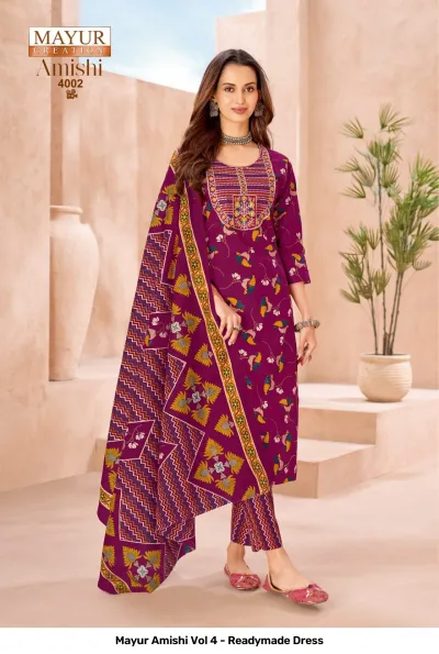 Mayur Amishi Vol 4 - Readymade Dress — Stitched Suits, Mayur Creation wholesale from Surat — view 9