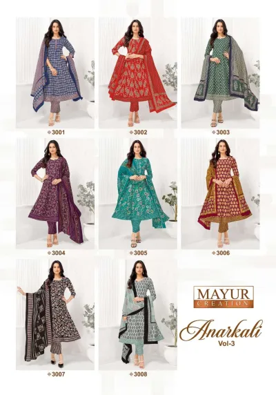 Mayur Anarkali Vol 3 - Readymade Dress — Heavy Cotton Printed Anarkali Style, Stitched Suits, Mayur Creation wholesale from Surat — view 10