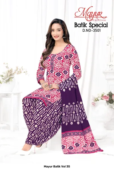 Mayur Batik Vol 35 — Pure Cotton Print, Unstitched Dress Materials, Mayur Creation wholesale from Surat — view 11