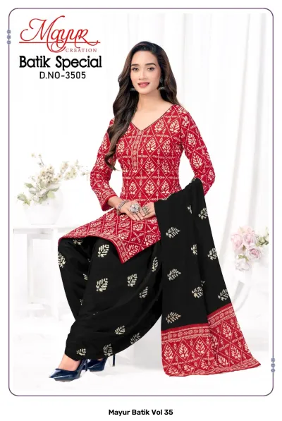 Mayur Batik Vol 35 — Pure Cotton Print, Unstitched Dress Materials, Mayur Creation wholesale from Surat — view 2