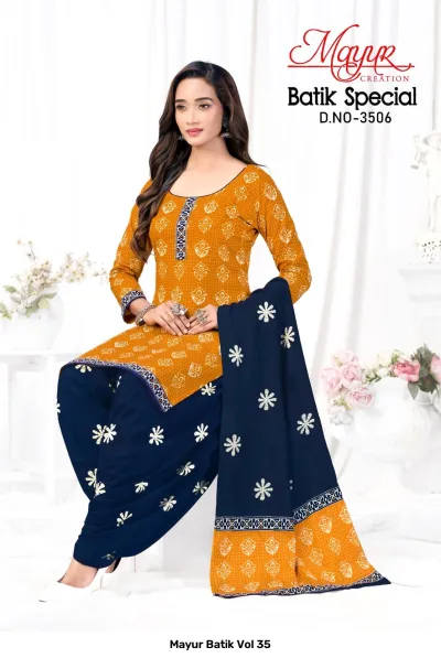 Mayur Batik Vol 35 — Pure Cotton Print, Unstitched Dress Materials, Mayur Creation wholesale from Surat — view 6