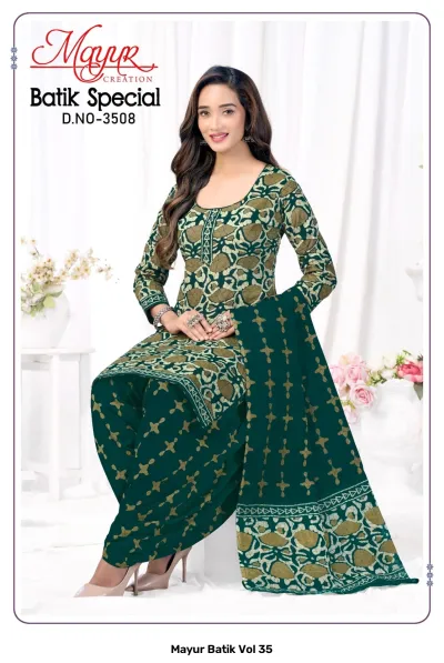 Mayur Batik Vol 35 — Pure Cotton Print, Unstitched Dress Materials, Mayur Creation wholesale from Surat — view 9